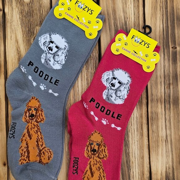 Unisex Canine Foozys Socks - Poodle - Picture 1 of 2